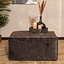 Pouf Memphis velours anthracite