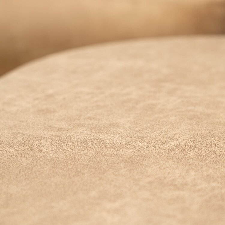 Pouf éco-cuir Kyla beige