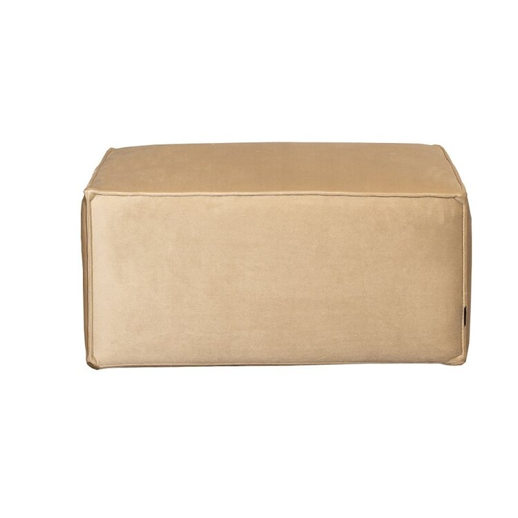 Pouf Memphis velours Champagne