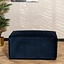 Pouf Memphis velours bleu