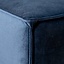 Pouf Memphis velours bleu