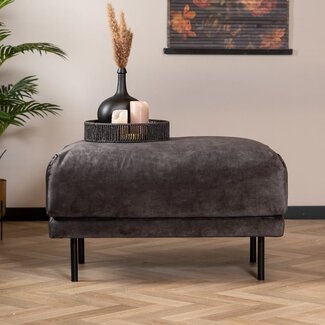 Hocker Denver velours anthracite