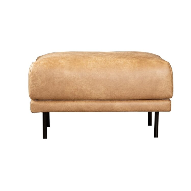 Hocker Denver en cuir écologique beige