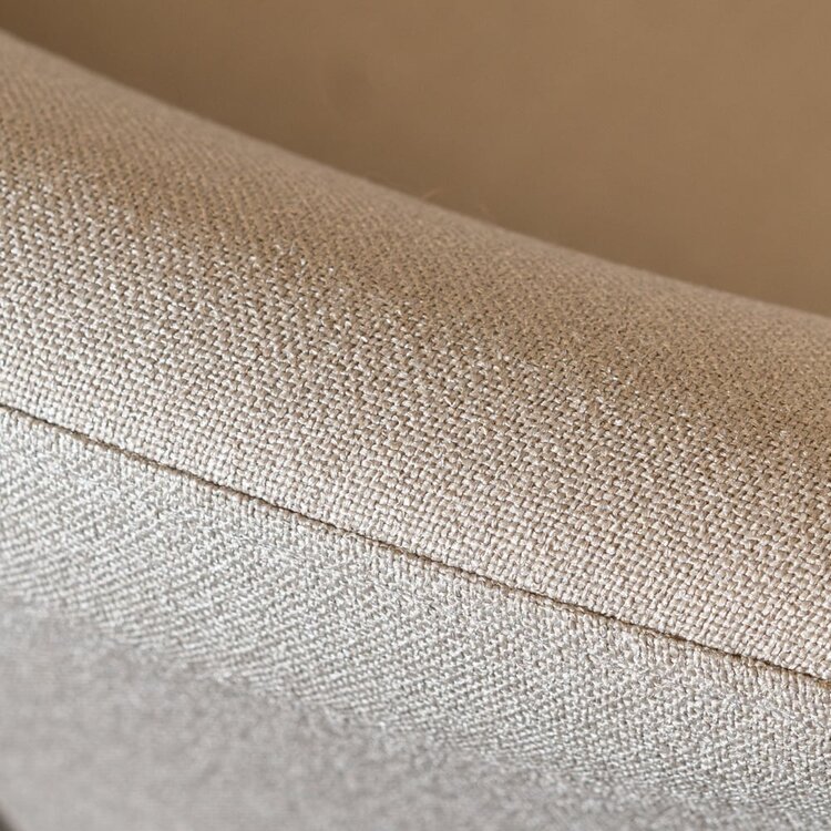 Chaise de salle à manger scandinave Pippi taupe tissu recyclé