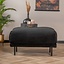 Hocker Denver velours noir