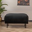 Hocker Denver velours noir