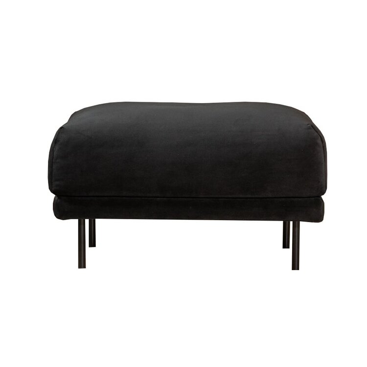 Hocker Denver velours noir