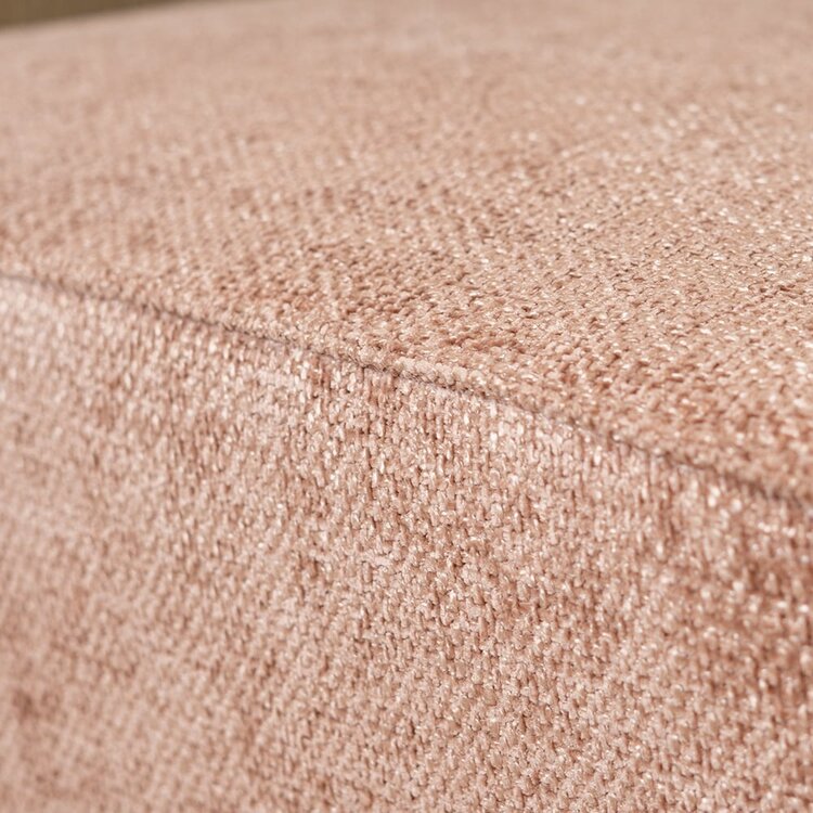 Pouf Memphis tissu chenille rose