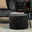 Pouf velours Beau anthracite