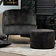 Pouf velours Beau anthracite