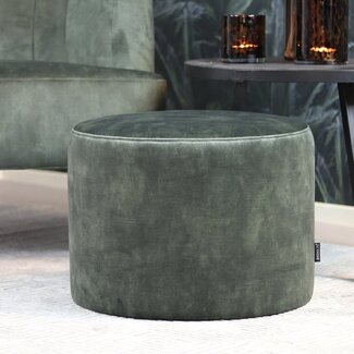 Pouf velours Beau vert