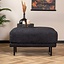 Hocker scandinave Denver bouclette noir