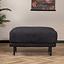 Hocker scandinave Denver bouclette noir