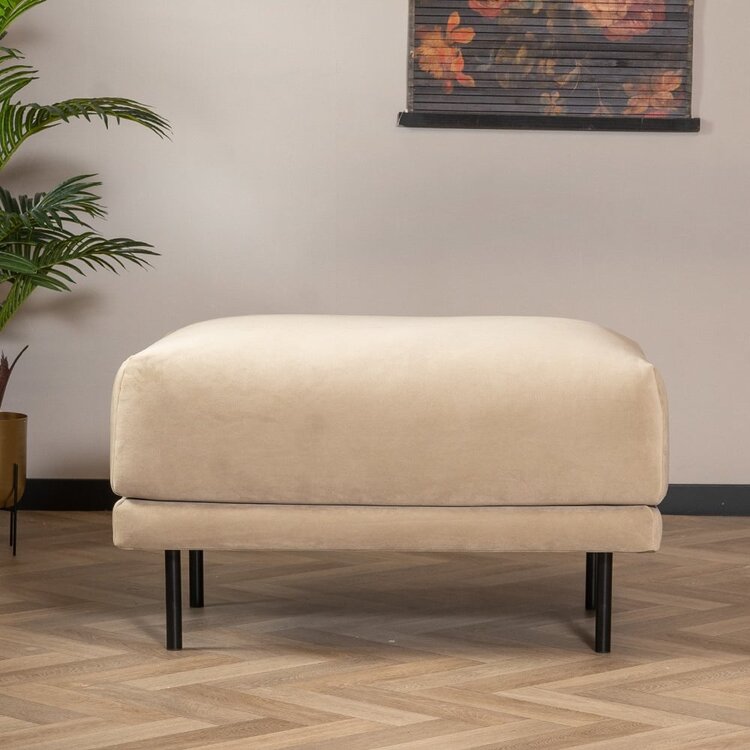 Hocker Denver velours beige