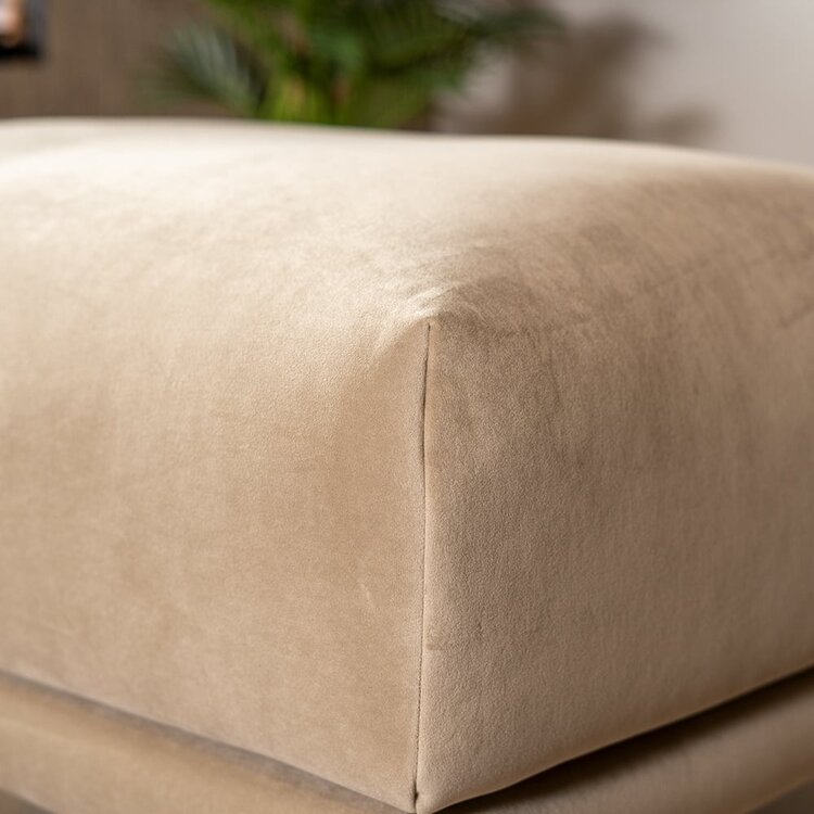 Hocker Denver velours beige