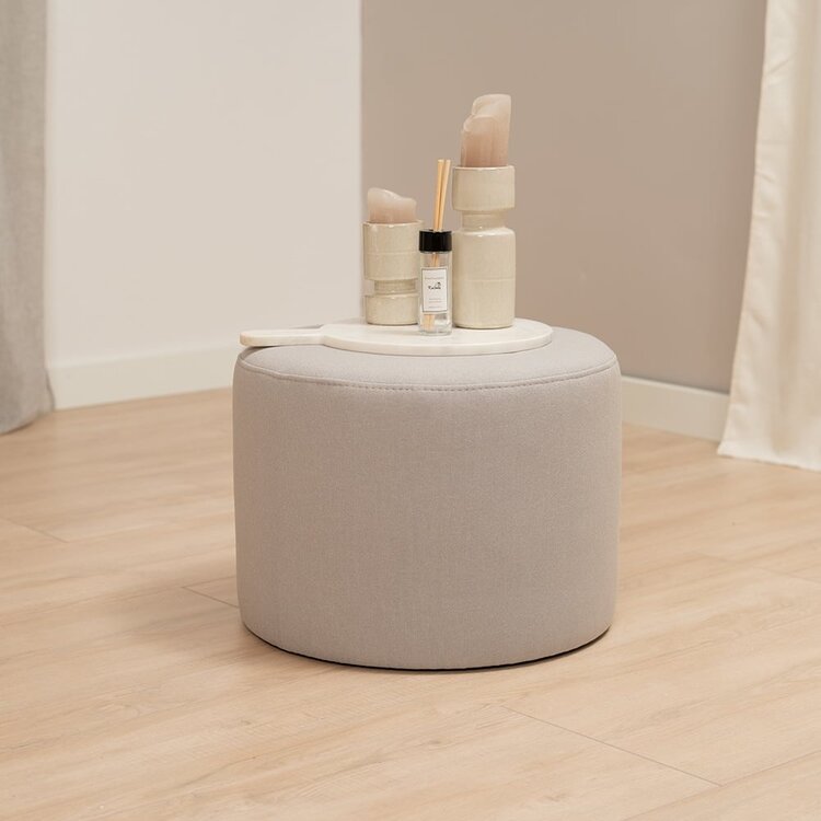 Pouf Scandinave Hilda gris