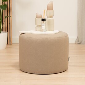 Pouf Scandinave Hilda taupe