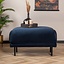 Hocker Denver velours bleu