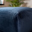Hocker Denver velours bleu