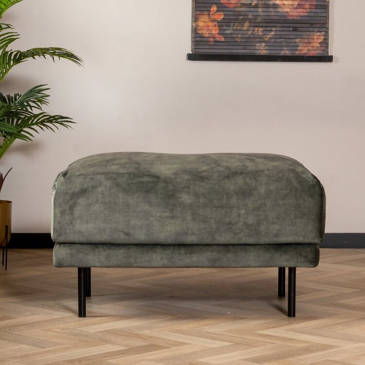 Hocker Denver velours vert