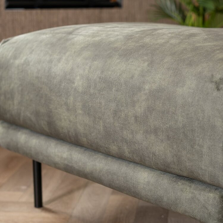 Hocker Denver velours vert