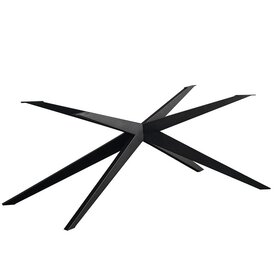 Pied de table patte d'araignée en métal noir Torben 140 x 80 cm