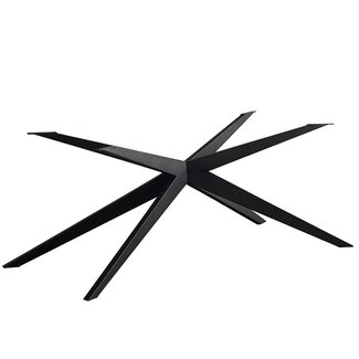 Pied de table patte d'araignée en métal noir Torben 140 x 80 cm
