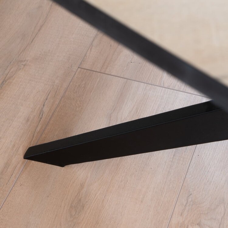 Pied de table patte d'araignée en métal noir Torben 140 x 80 cm