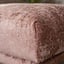 Hocker Denver tissu chenille pink