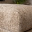 Hocker Denver tissu chenille taupe