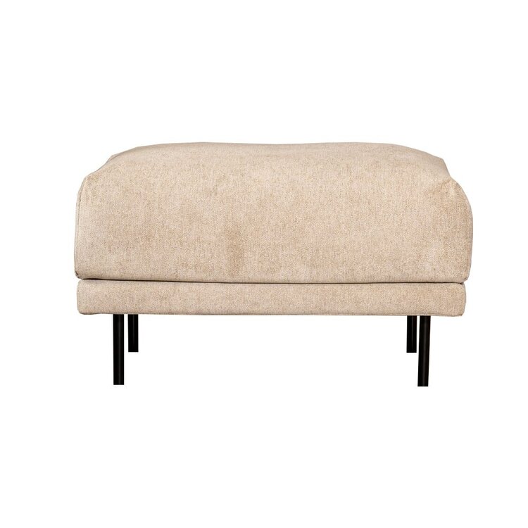 Hocker scandinave Denver Tissu chiné taupe