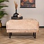 Hocker Denver velours taupe