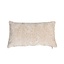 Coussin Juna chenille blanc 25 x 45 cm