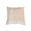Coussin Juna chenille blanc 45 x 45 cm