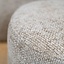 Pouf Féline tissu chenille taupe