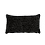 Coussin Feline chenille noir 25 x 45 cm