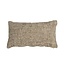 Coussin Feline chenille taupe 25 x 45 cm