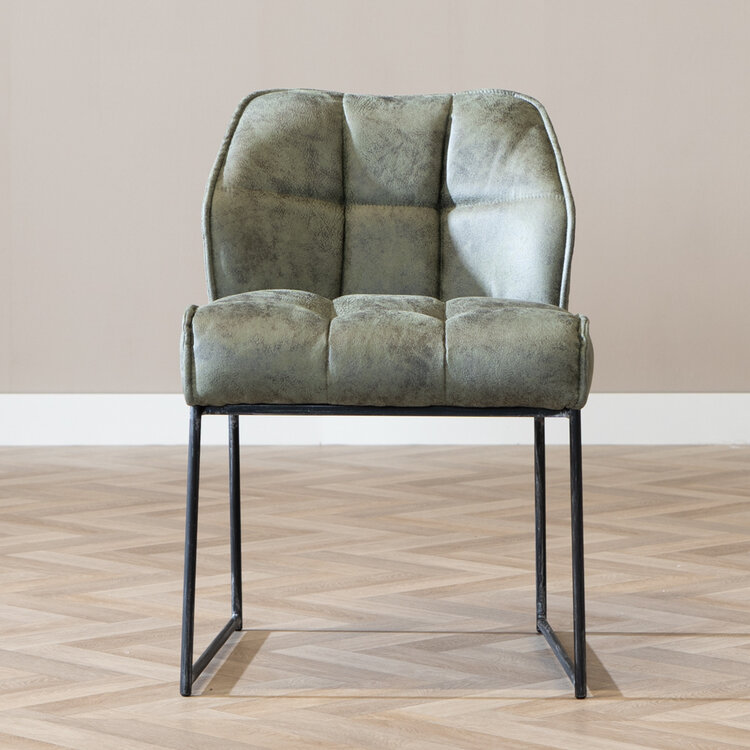 Chaise de salle à manger Abel vert olive