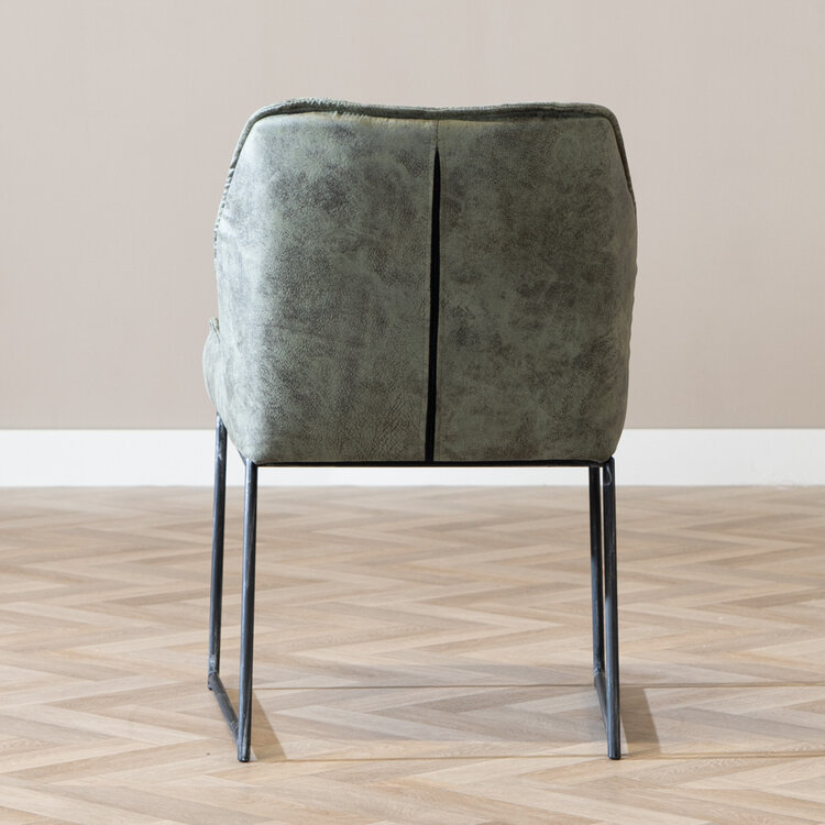 Chaise de salle à manger Abel vert olive