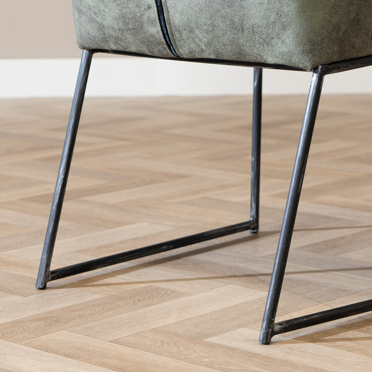 Chaise de salle à manger Abel vert olive