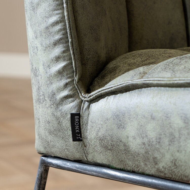 Chaise de salle à manger Abel vert olive