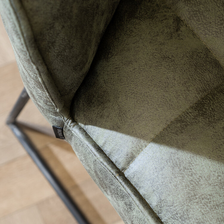 Chaise de salle à manger Abel vert olive