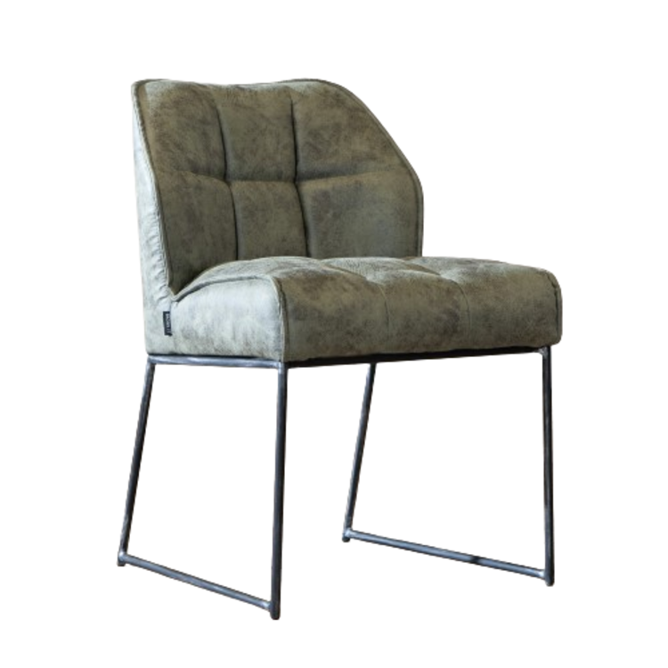 Chaise de salle à manger Abel vert olive