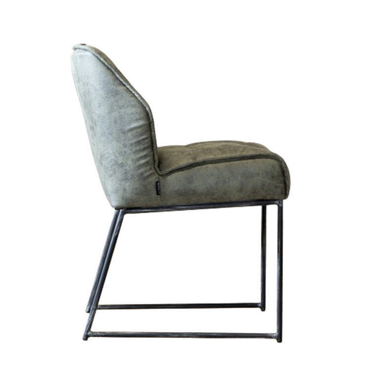 Chaise de salle à manger Abel vert olive