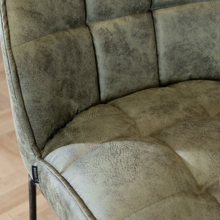 Tabouret de bar Abel vert olive 70 cm