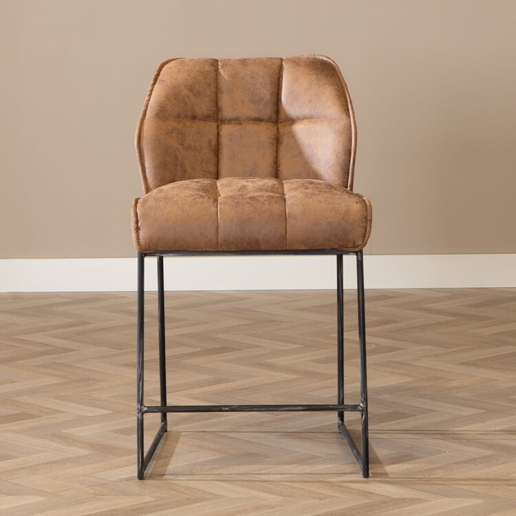 Tabouret de bar Abel cognac 70 cm