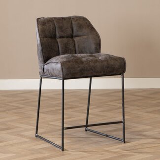 Tabouret de bar Abel anthracite 70 cm