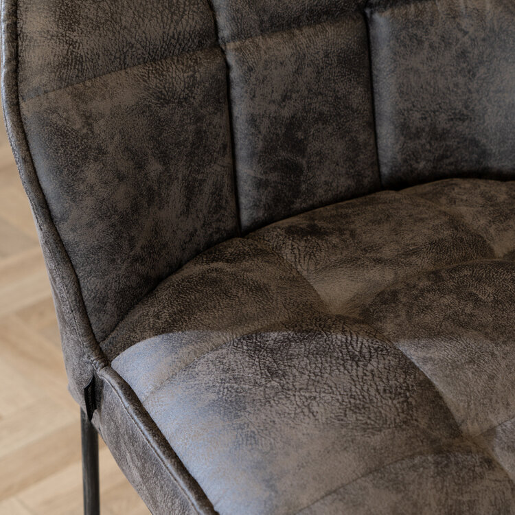 Tabouret de bar Abel anthracite 70 cm