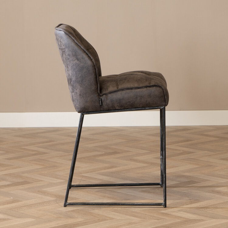 Tabouret de bar Abel anthracite 70 cm