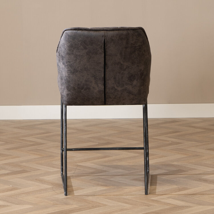 Tabouret de bar Abel anthracite 70 cm